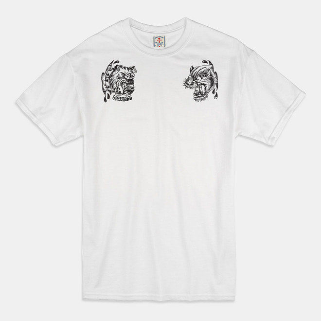 Angry Animals T-Shirts white/black