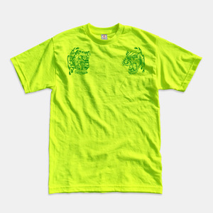 Angry Animals T-Shirts safety green