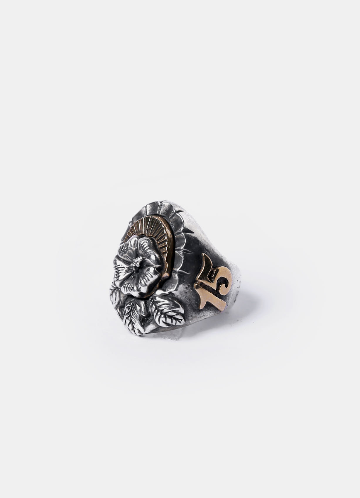 13th Years Flower Silver Ring