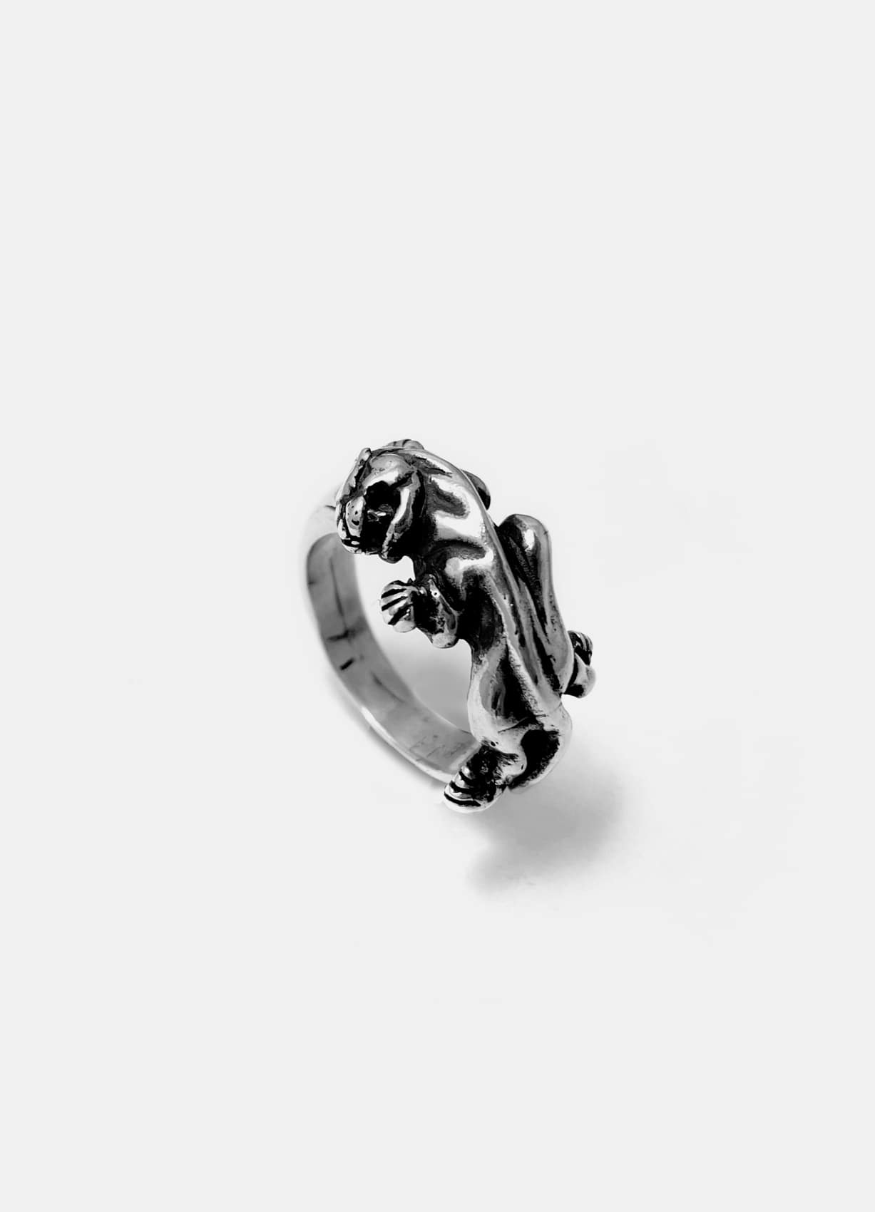 Panther Silver Ring