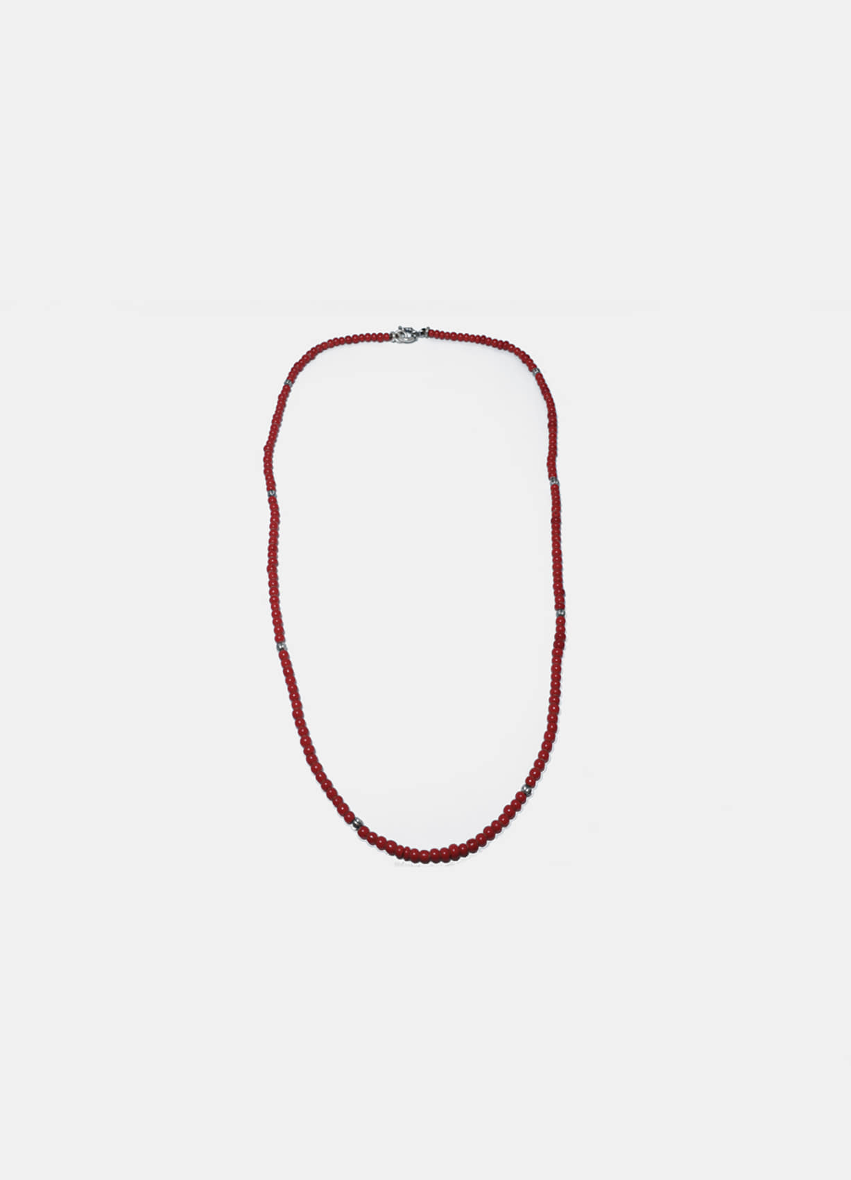 [fluid] red beads necklace