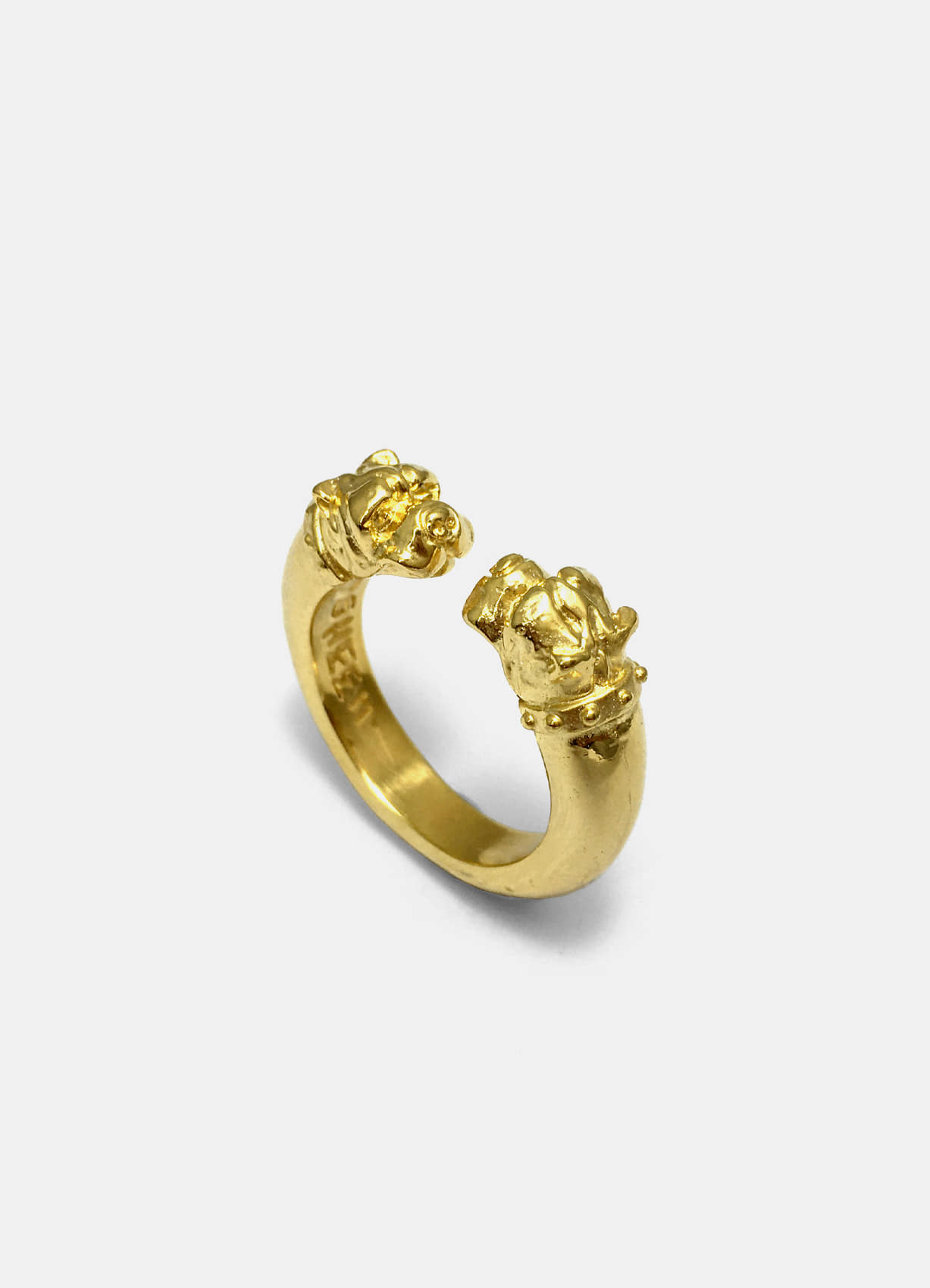 Crazy Dog Gold Ring