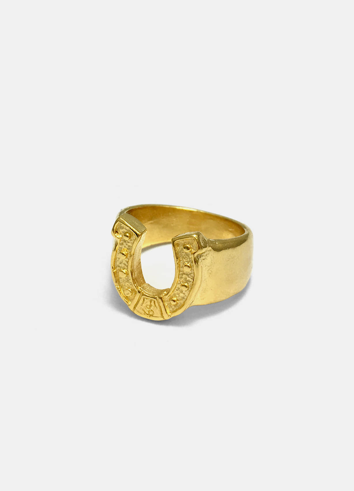 Horse Shoe Gold Ring