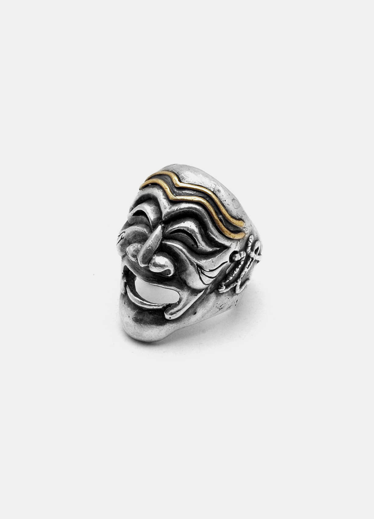 Mask Silver Ring