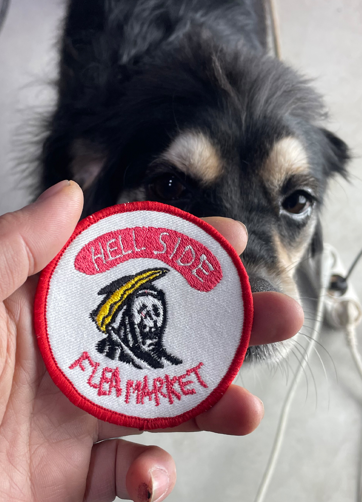 hell side flea market embroidery patch