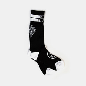 Flying Skull Socks (Black)