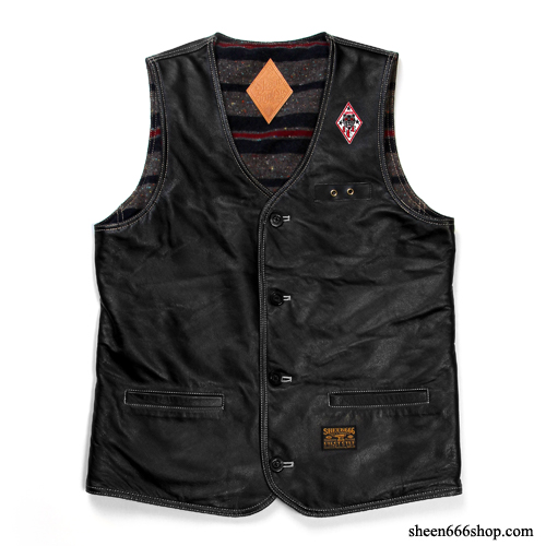 (예약할인) Leather Reversible Work Vest 예약상품